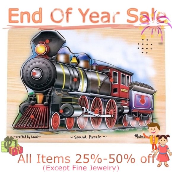 Melissa and Doug Other - NWT Melissa and Doug Train sound puzzle 🚂